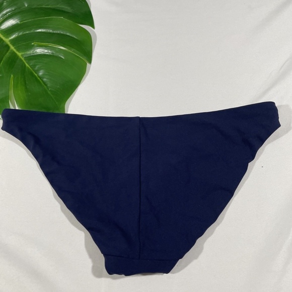 NEW Robin Piccone Ava Classic Bikini‎ Bottoms in Navy Blue [ Small ] - Picture 8 of 11